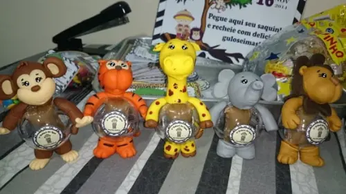 bichinho safari bola acrilico