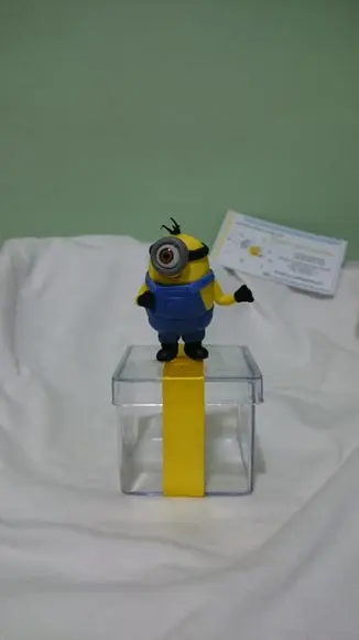 caixinha de acrílico mininons