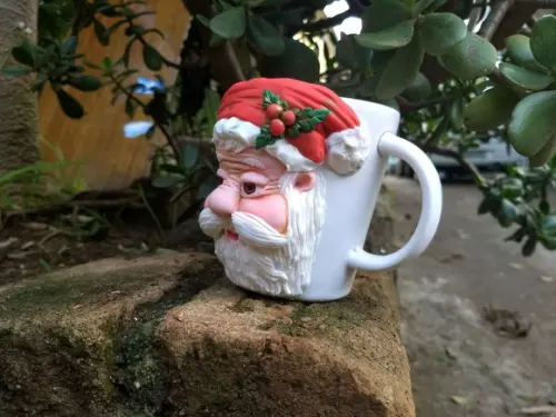 Caneca papai Noel, caneca decorada