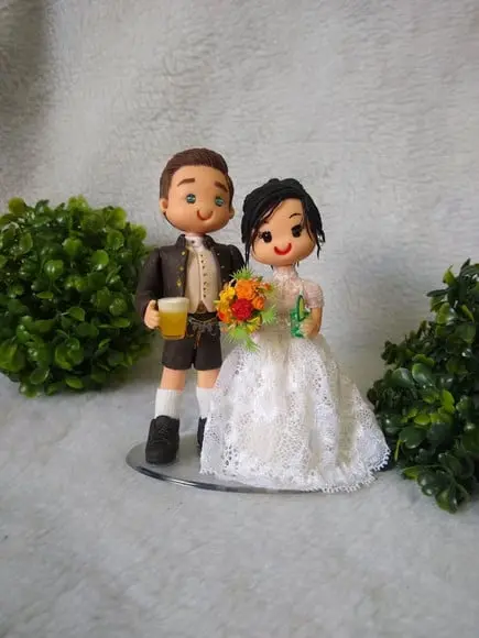 Casal De Noivinhos Alemão