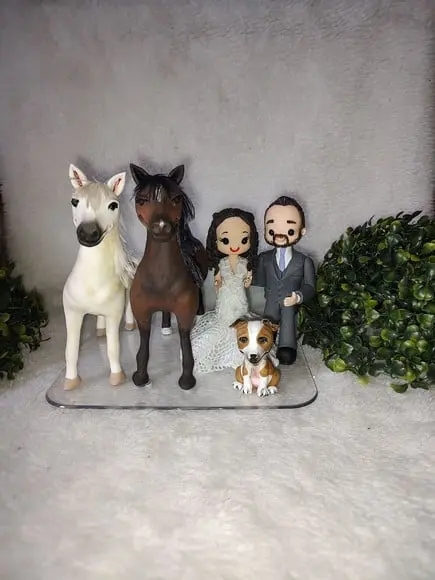 Casal de Noivinhos com Pet e 2 Éguas
