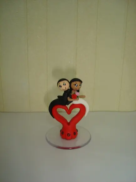Casal De Noivinhos No Coração