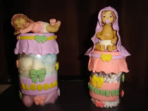 conjunto de algodão e cotonete