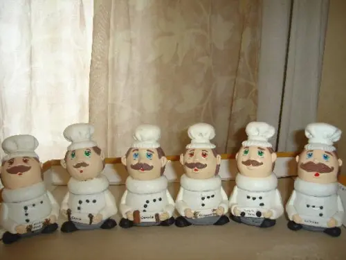 conjunto de condimento cozinheiro
