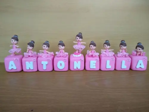 Cubo com nome bailarina