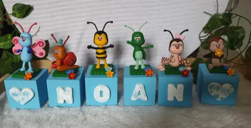 Cubo com Nome Turminha Bichikids
