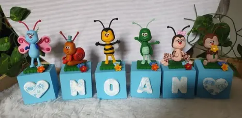 Cubo com Nome Turminha Bichikids