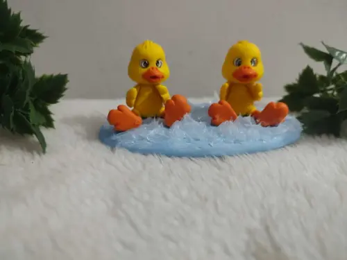 Enfeite 2 Patinhos na Lagoa