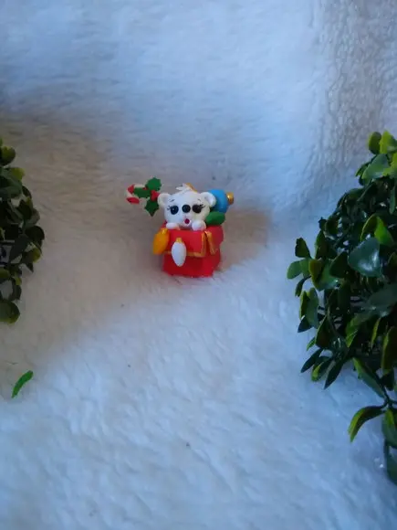 Enfeite de Natal Ursinho na Caixa