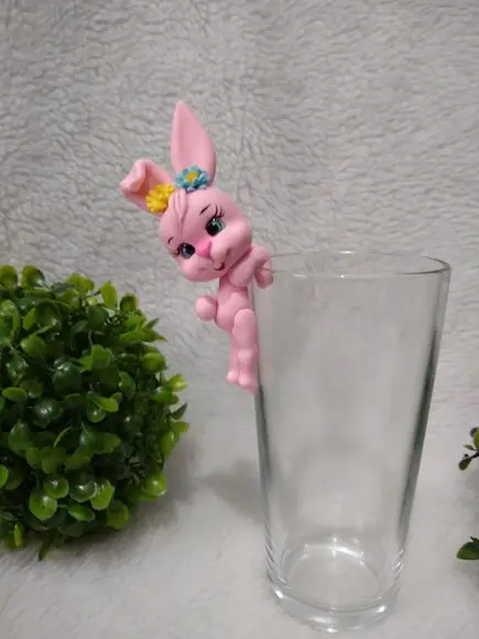 Enfeite de taça coelhinho