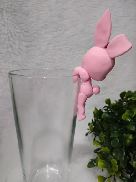Enfeite de taça coelhinho