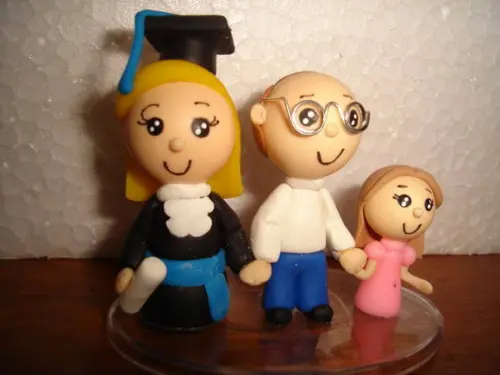 Formanda com a família