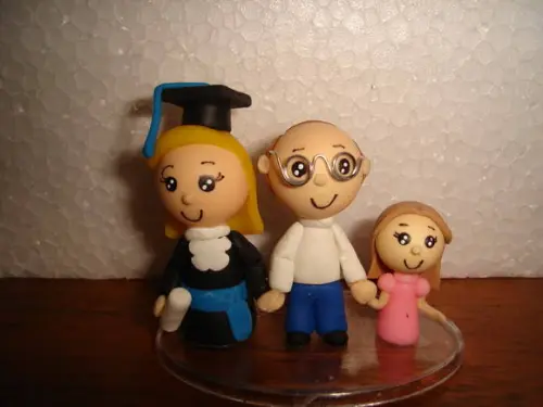 Formanda com a família