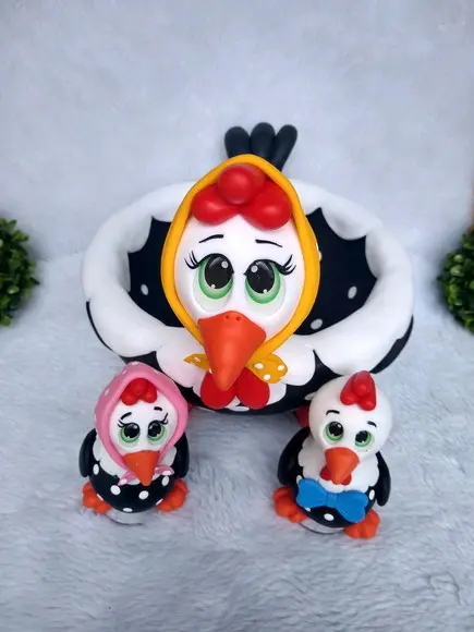 Kit Cozinha Com Galinha Porta Ovo