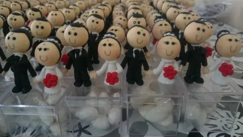 Lembrancinha Casamento Casal na Caixinha Acrilica