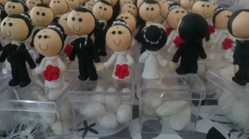 Lembrancinha Casamento Casal na Caixinha Acrilica