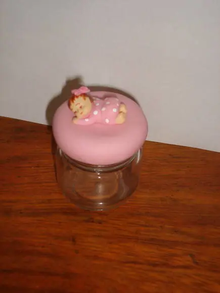 lembrancinha para nascimento, potinho para doce