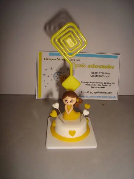 lembrancinha princesa no bolinho porta recado