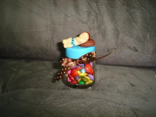 Mini baleiro com bebê