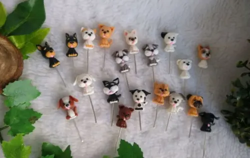 Mini Cachorro e Gato Biscuit para Chimarrão