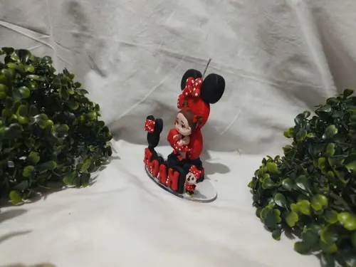 Mini Topo com Vela no Tema Ratinha Vermelha