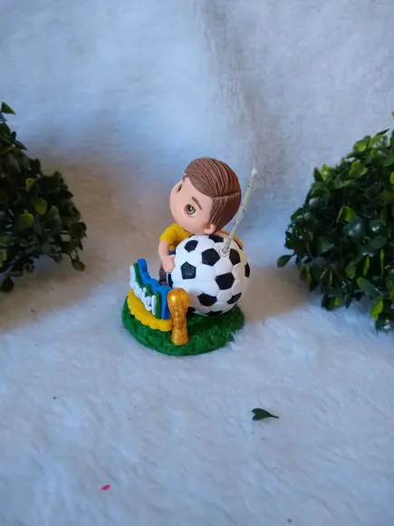 Mini Topo de Bolo Futebol