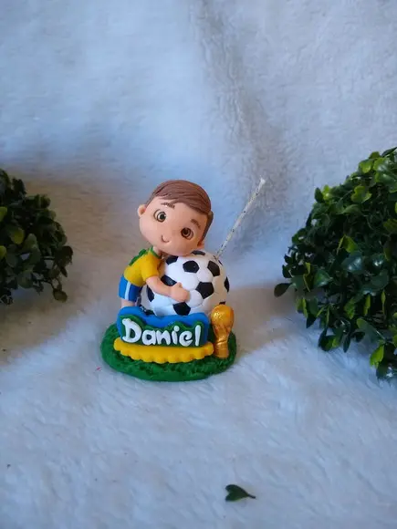 Mini Topo de Bolo Futebol