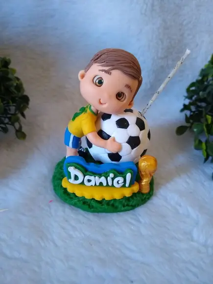 Mini Topo de Bolo Futebol