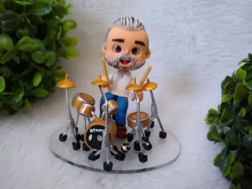 Miniatura personalizada baterista