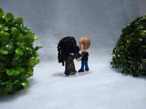 Miniatura Personalizada Casal com Filho de Colo