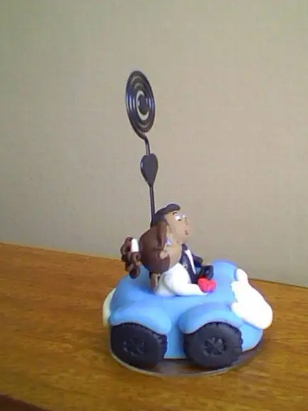 noivinhos no carrinho