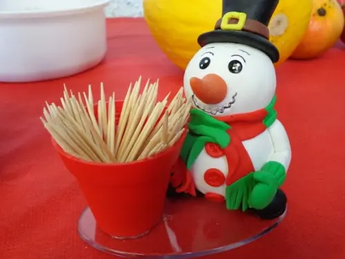 Paliteiro boneco de neve