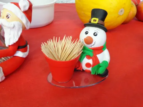 Paliteiro boneco de neve