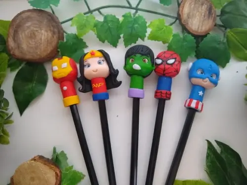 Ponteira cabeça super heróis