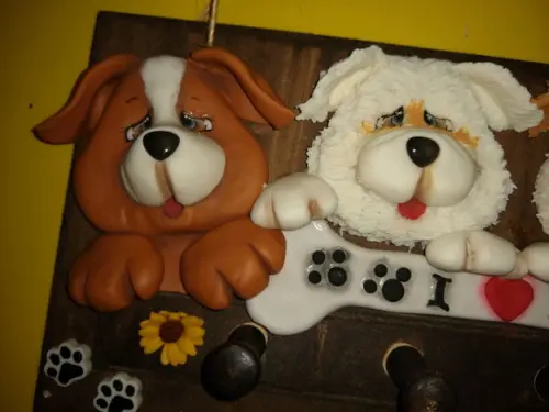 Porta chave cachorrinhos