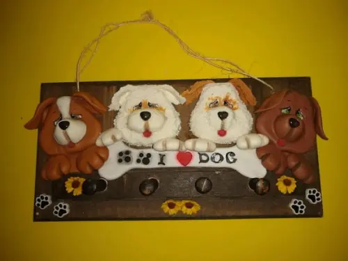 Porta chave cachorrinhos