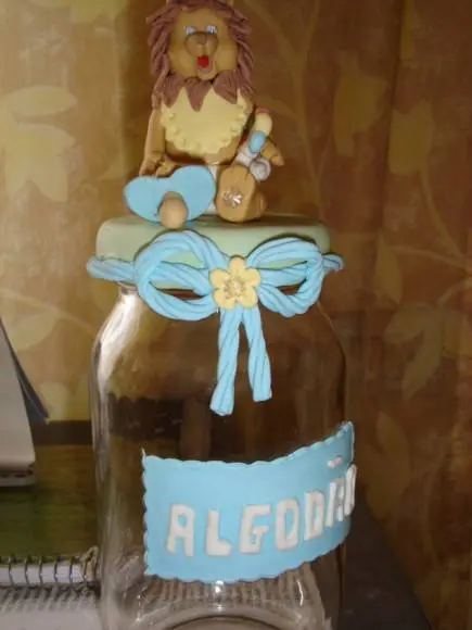 pote de algodão