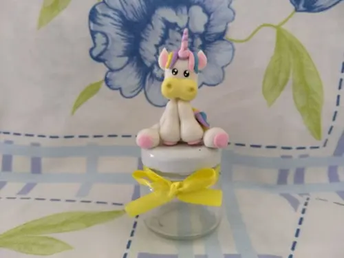 Pote de brigadeiro unicornio
