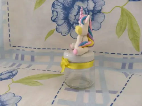 Pote de brigadeiro unicornio
