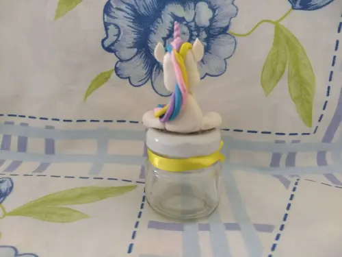 Pote de brigadeiro unicornio