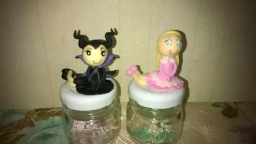 potes brigadeiro princesas