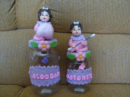 Potes para algodão e cotonete