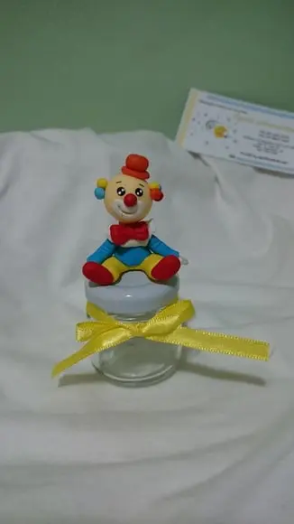 Potinho para brigadeiro palhaço