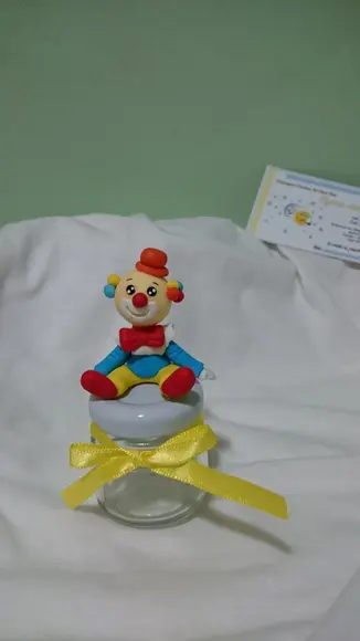 Potinho para brigadeiro palhaço