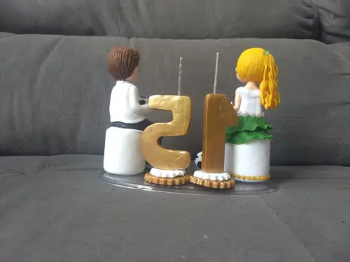 Topo Bolo 15 Anos Casal De Gêmeos