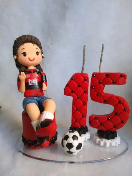 Topo bolo 15 anos futebol