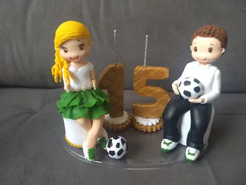 Topo Bolo 15 Anos Casal De Gêmeos