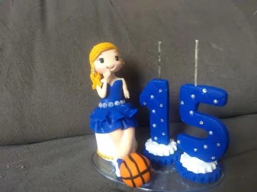 Topo bolo 15 anos basquete