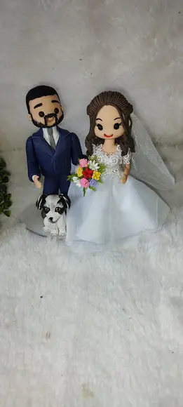 Topo Casamento com 1 Pet