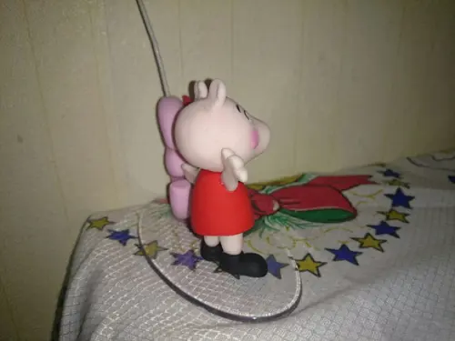 Topo Com Vela Porquinha Rosa